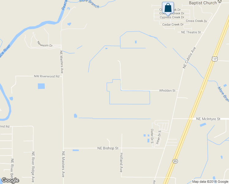 map of restaurants, bars, coffee shops, grocery stores, and more near 1501 Whidden Street in Arcadia