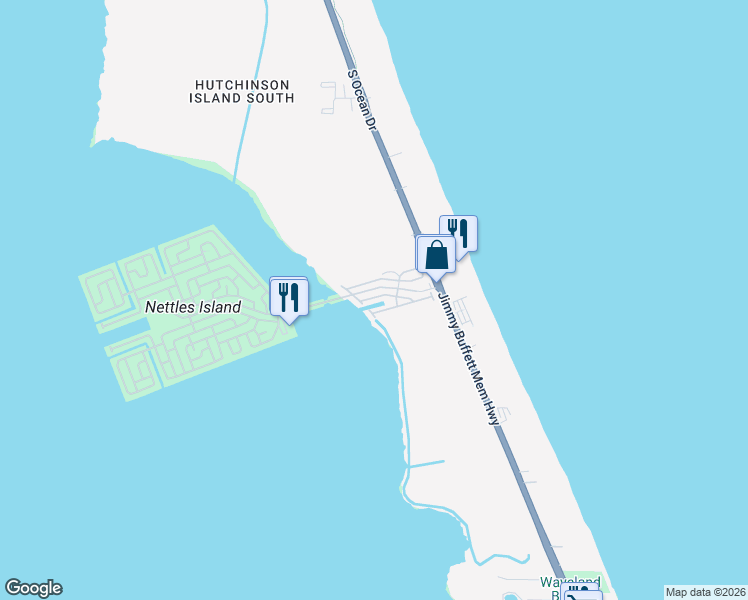 map of restaurants, bars, coffee shops, grocery stores, and more near 2082 Nettles Boulevard in Jensen Beach