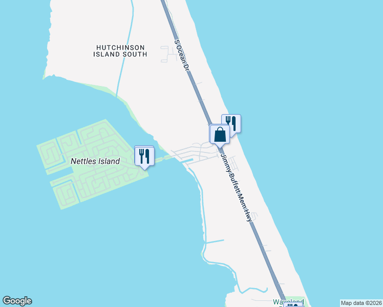 map of restaurants, bars, coffee shops, grocery stores, and more near 2082 Nettles Boulevard in Jensen Beach