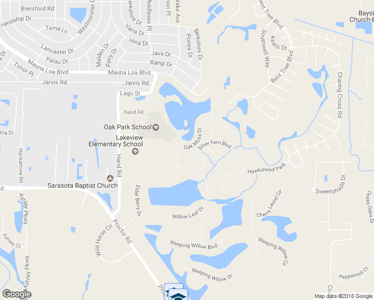 map of restaurants, bars, coffee shops, grocery stores, and more near 7338 Oak Moss Drive in Sarasota