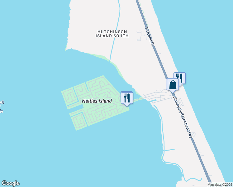 map of restaurants, bars, coffee shops, grocery stores, and more near 433 Nettles Boulevard in Jensen Beach
