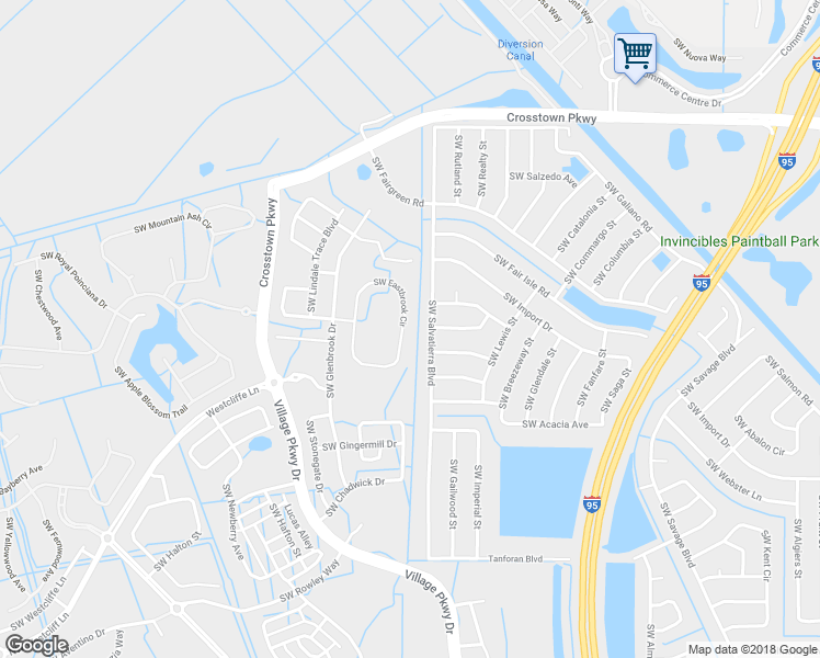 map of restaurants, bars, coffee shops, grocery stores, and more near 9834 Southwest Eastbrook Circle in Port Saint Lucie