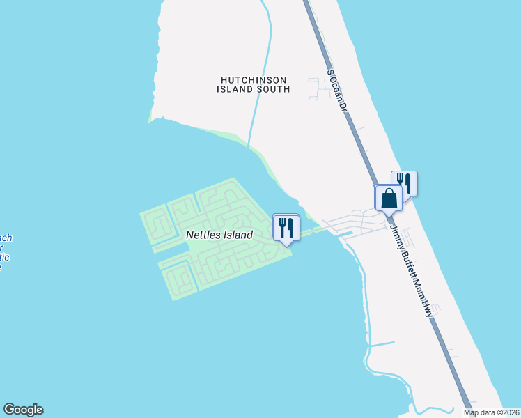 map of restaurants, bars, coffee shops, grocery stores, and more near 403 Nettles Boulevard in Jensen Beach
