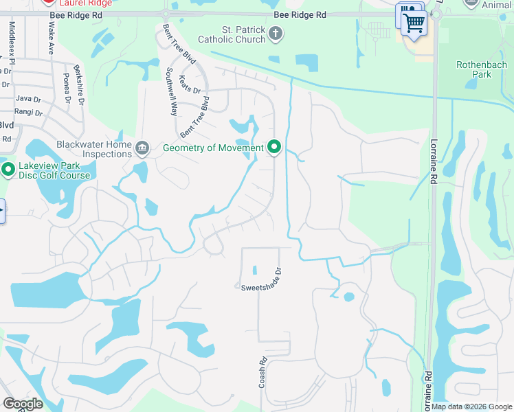 map of restaurants, bars, coffee shops, grocery stores, and more near 4653 Alexander Pope Lane in Sarasota