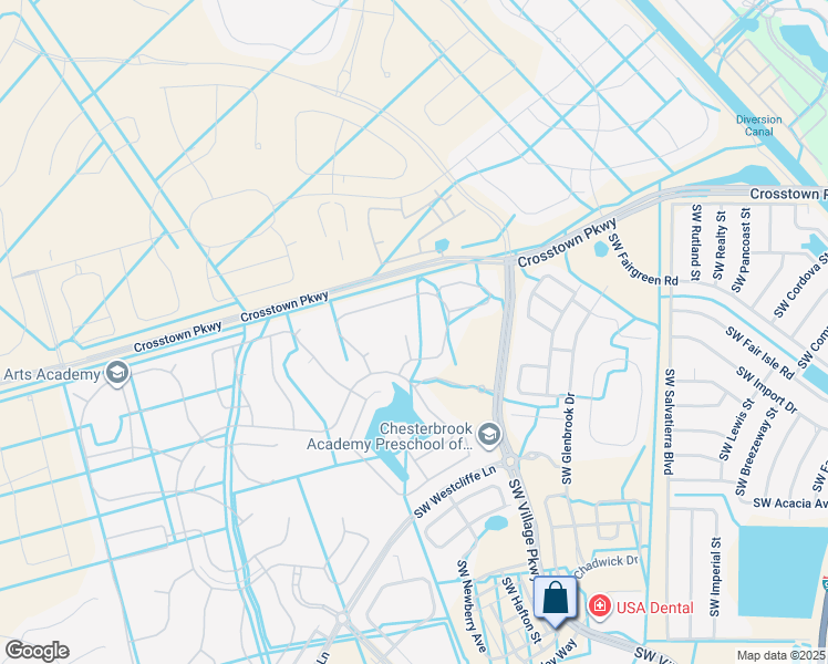 map of restaurants, bars, coffee shops, grocery stores, and more near 9621 Southwest Camellia Court in Port St. Lucie