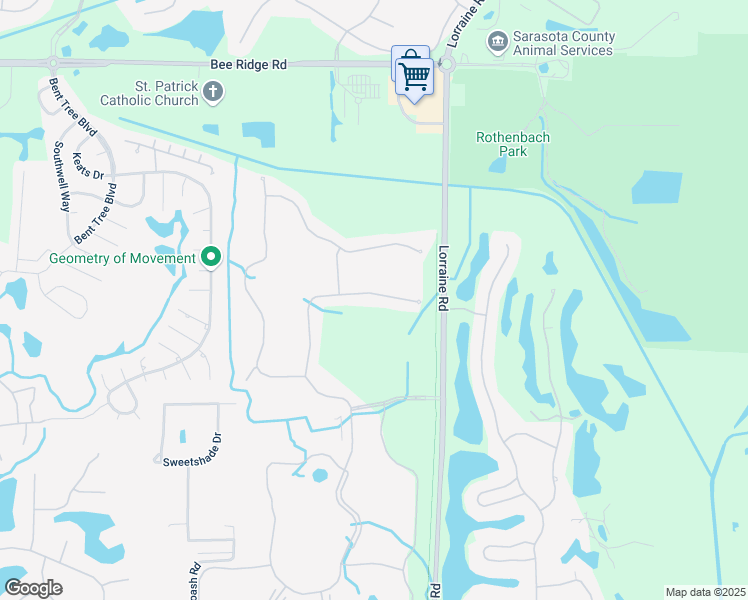 map of restaurants, bars, coffee shops, grocery stores, and more near 4479 Samoset Drive in Sarasota