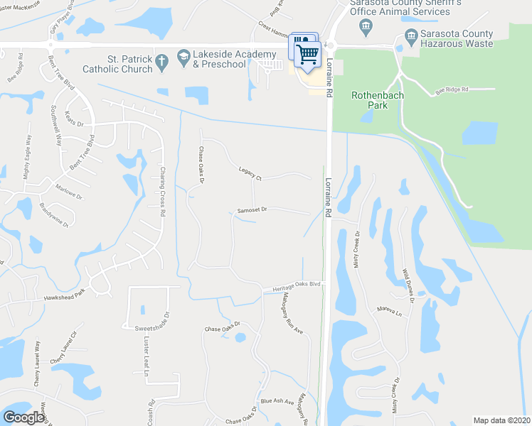 map of restaurants, bars, coffee shops, grocery stores, and more near 4479 Samoset Drive in Sarasota
