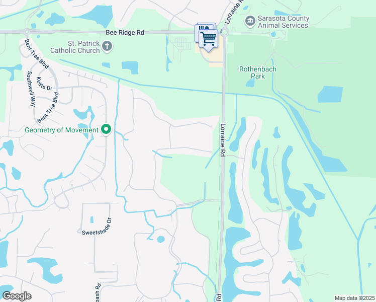 map of restaurants, bars, coffee shops, grocery stores, and more near 4479 Samoset Drive in Sarasota