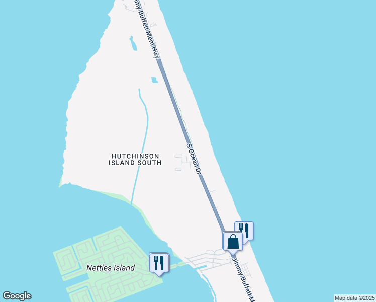 map of restaurants, bars, coffee shops, grocery stores, and more near 9417 South Ocean Drive in Jensen Beach