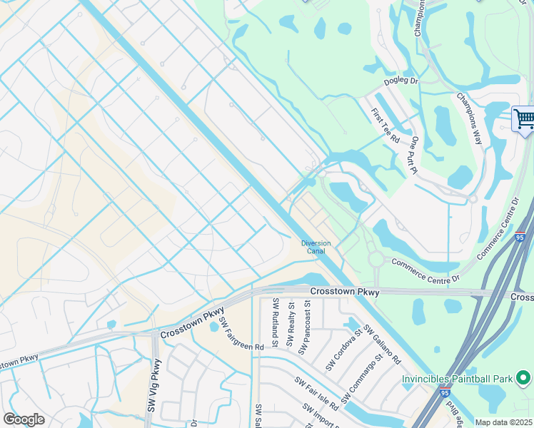 map of restaurants, bars, coffee shops, grocery stores, and more near 17159 Southwest Ambrose Way in Port St. Lucie