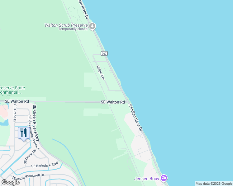 map of restaurants, bars, coffee shops, grocery stores, and more near 109 Main Street in Fort Pierce