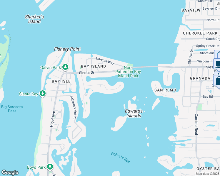 map of restaurants, bars, coffee shops, grocery stores, and more near 847 Freeling Drive in Sarasota