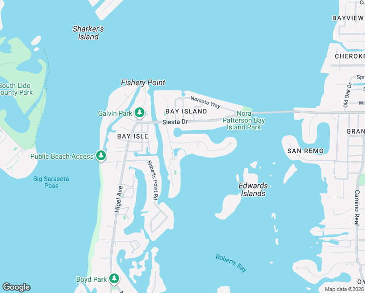 map of restaurants, bars, coffee shops, grocery stores, and more near 546 Freeling Drive in Sarasota