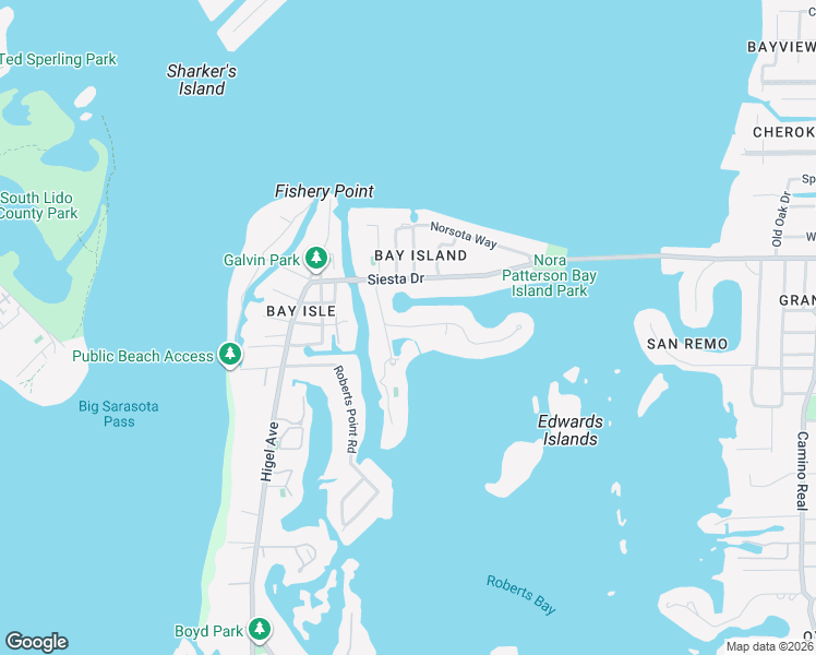 map of restaurants, bars, coffee shops, grocery stores, and more near 546 Freeling Drive in Sarasota