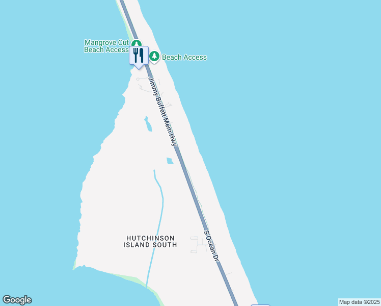 map of restaurants, bars, coffee shops, grocery stores, and more near 8900 South Ocean Drive in Jensen Beach