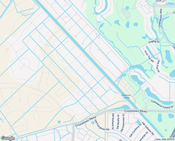 map of restaurants, bars, coffee shops, grocery stores, and more near 17040 Southwest Ambrose Way in Port St. Lucie