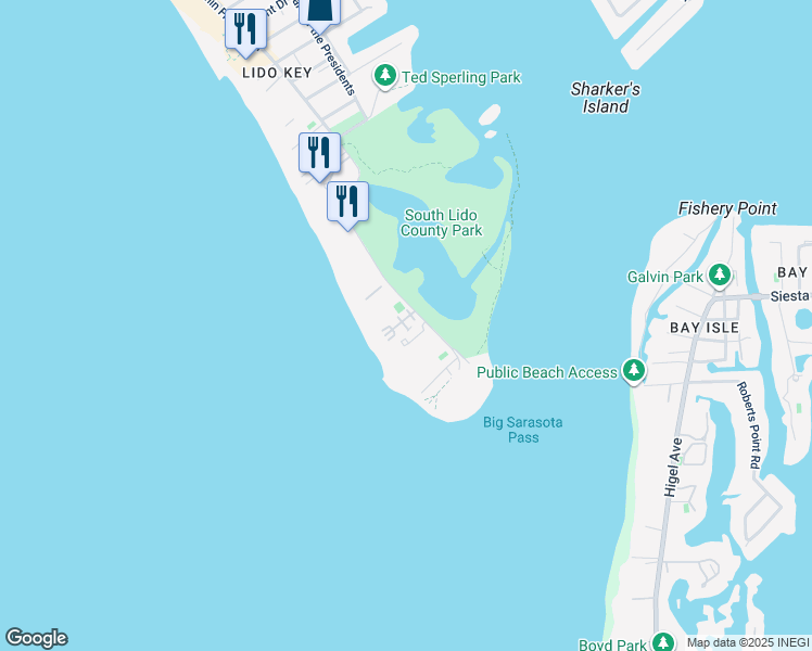 map of restaurants, bars, coffee shops, grocery stores, and more near 1900 Ben Franklin Dr in Sarasota