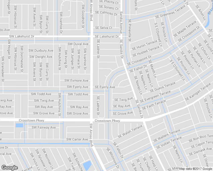 map of restaurants, bars, coffee shops, grocery stores, and more near 202 Southeast Crosspoint Drive in Port St. Lucie