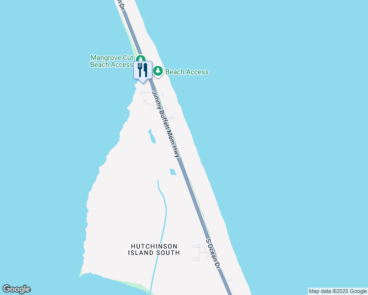 map of restaurants, bars, coffee shops, grocery stores, and more near 8880 South Ocean Drive in Jensen Beach