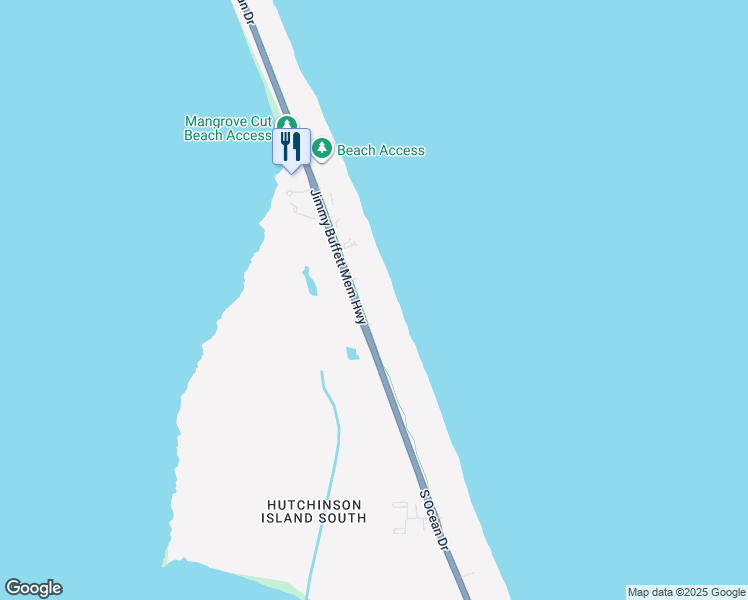 map of restaurants, bars, coffee shops, grocery stores, and more near 8800 South Ocean Drive in Jensen Beach