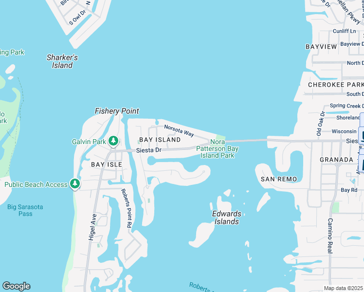 map of restaurants, bars, coffee shops, grocery stores, and more near 3435 Seagrape Drive in Sarasota