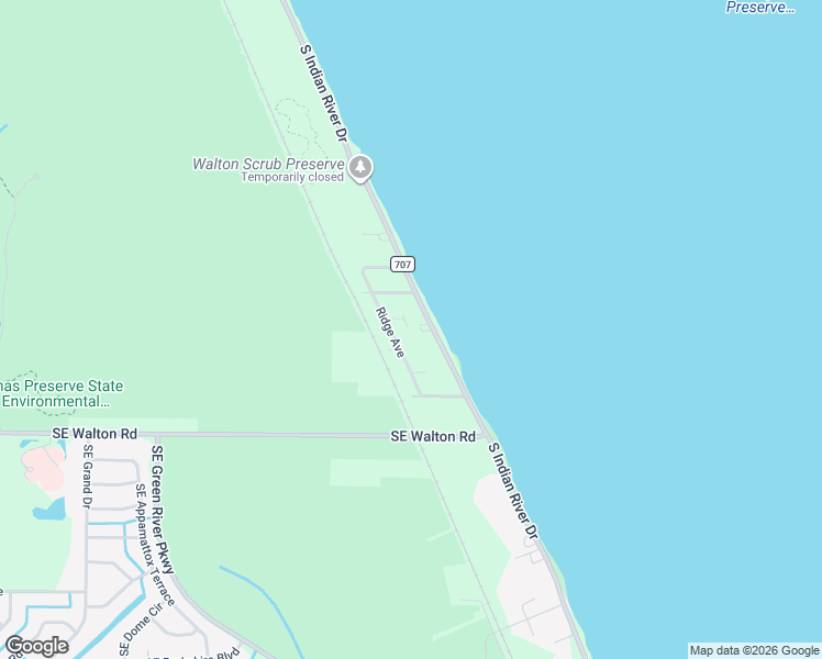 map of restaurants, bars, coffee shops, grocery stores, and more near 106 Ridge Circle in Fort Pierce