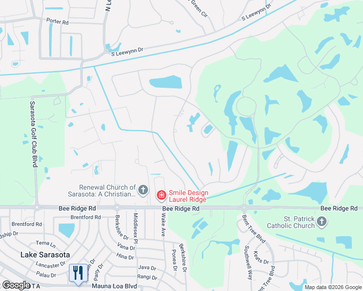 map of restaurants, bars, coffee shops, grocery stores, and more near 3183 Dick Wilson Drive in Sarasota