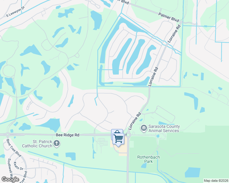 map of restaurants, bars, coffee shops, grocery stores, and more near 3769 Eagle Hammock Drive in Sarasota