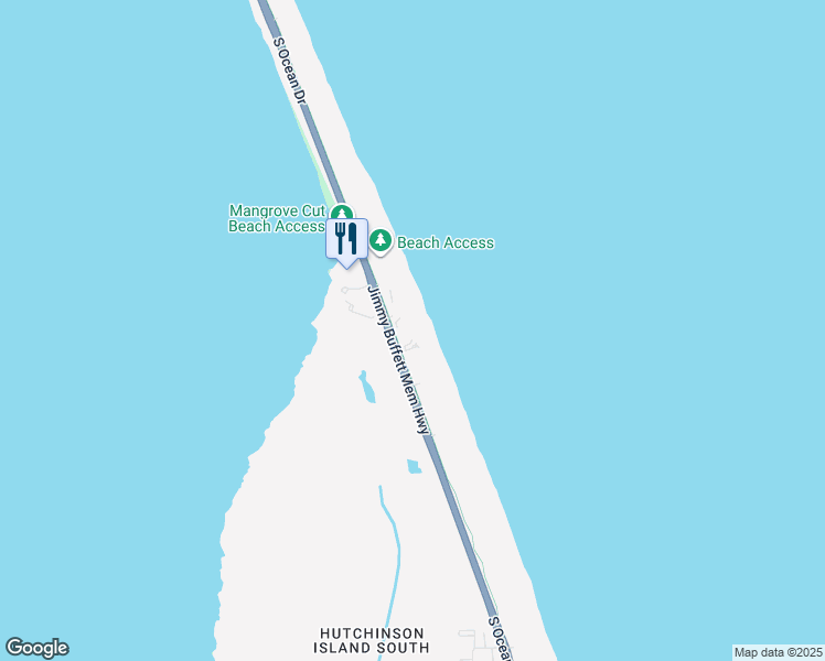 map of restaurants, bars, coffee shops, grocery stores, and more near 8650 South Ocean Drive in Jensen Beach