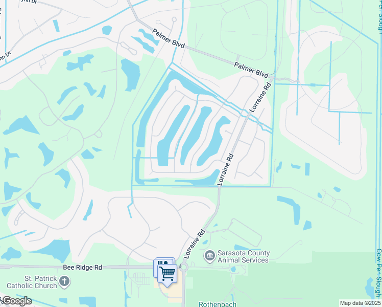 map of restaurants, bars, coffee shops, grocery stores, and more near 2980 Seasons Boulevard in Sarasota