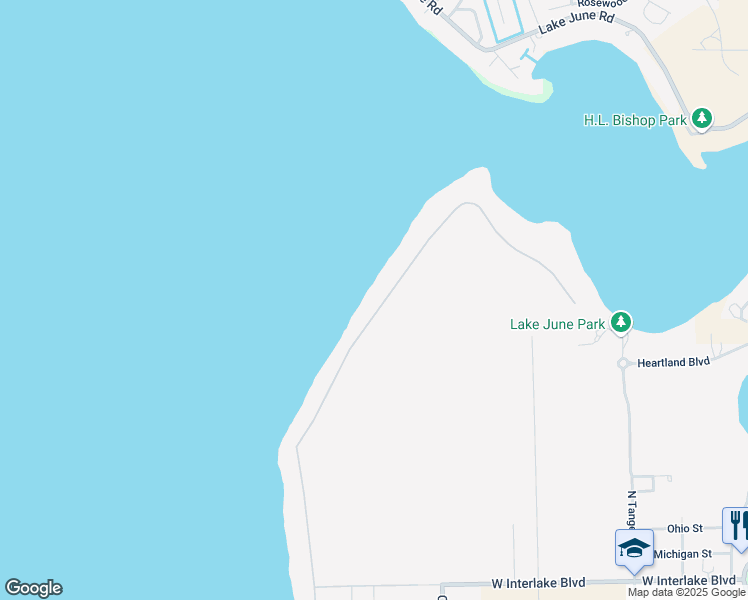 map of restaurants, bars, coffee shops, grocery stores, and more near 545 Sunset Pointe Drive in Lake Placid