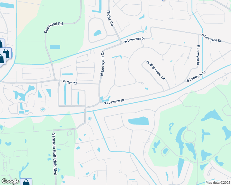 map of restaurants, bars, coffee shops, grocery stores, and more near 4867 Ancient Marble Drive in Sarasota