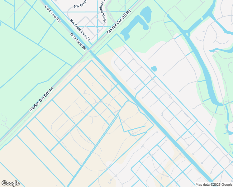 map of restaurants, bars, coffee shops, grocery stores, and more near C-24 Canal Road in Port St. Lucie