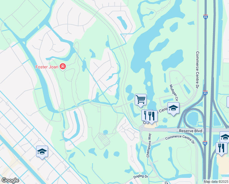 map of restaurants, bars, coffee shops, grocery stores, and more near 8108 Alister Place in Port St. Lucie