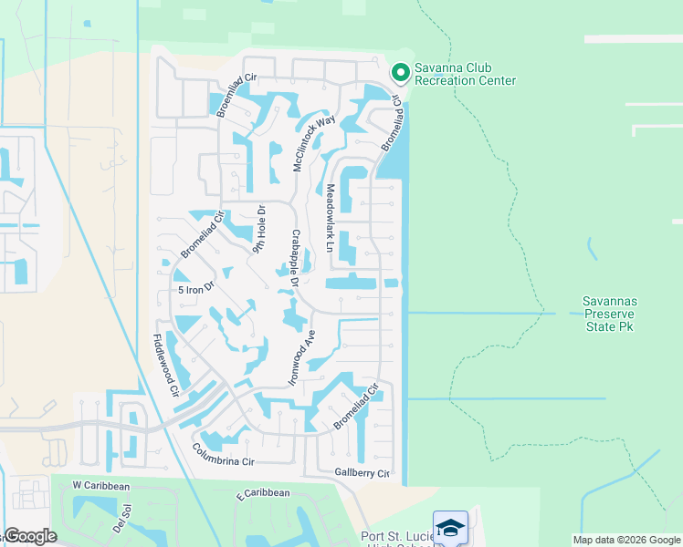 map of restaurants, bars, coffee shops, grocery stores, and more near 8121 Meadowlark Lane in Port St. Lucie