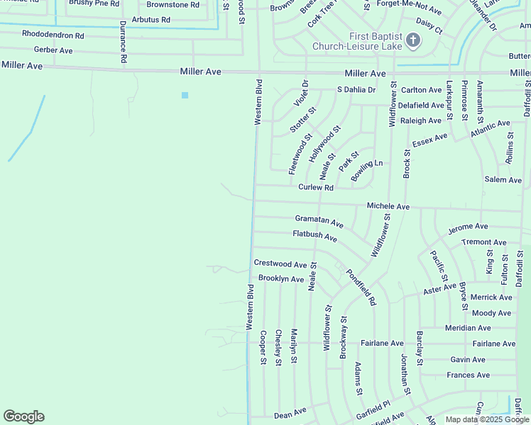 map of restaurants, bars, coffee shops, grocery stores, and more near 741-747 Western Boulevard in Lake Placid