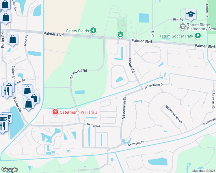 map of restaurants, bars, coffee shops, grocery stores, and more near 1569 Shadow Ridge Circle in Sarasota