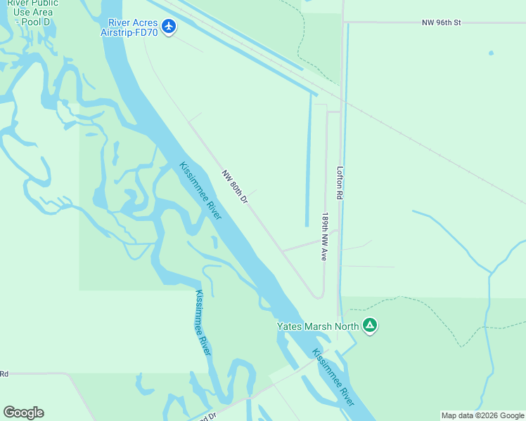 map of restaurants, bars, coffee shops, grocery stores, and more near 19365 Northwest 80th Drive in Okeechobee