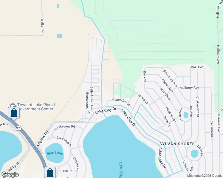 map of restaurants, bars, coffee shops, grocery stores, and more near 1522 Summer Road in Lake Placid