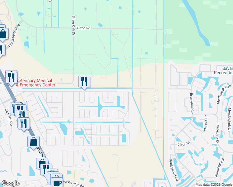 map of restaurants, bars, coffee shops, grocery stores, and more near 61 Huarte Way in Port St. Lucie