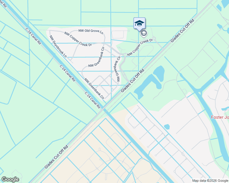 map of restaurants, bars, coffee shops, grocery stores, and more near 12503 Northwest Toblin Lane in Port St. Lucie