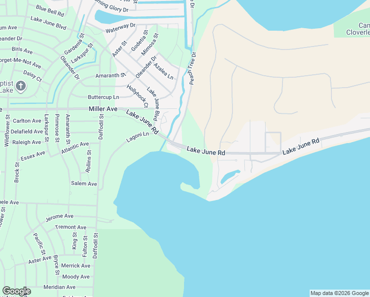 map of restaurants, bars, coffee shops, grocery stores, and more near 1062 Lake June Road in Lake Placid