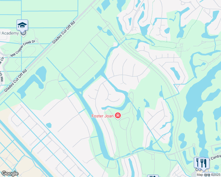 map of restaurants, bars, coffee shops, grocery stores, and more near 7813 Long Cove Way in Port St. Lucie
