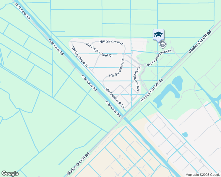 map of restaurants, bars, coffee shops, grocery stores, and more near 8124 Northwest Greenbank Circle in Port St. Lucie