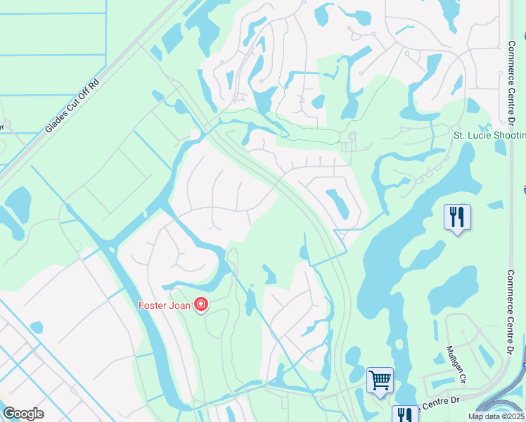 map of restaurants, bars, coffee shops, grocery stores, and more near 7909 Plantation Lakes Drive in Port St. Lucie