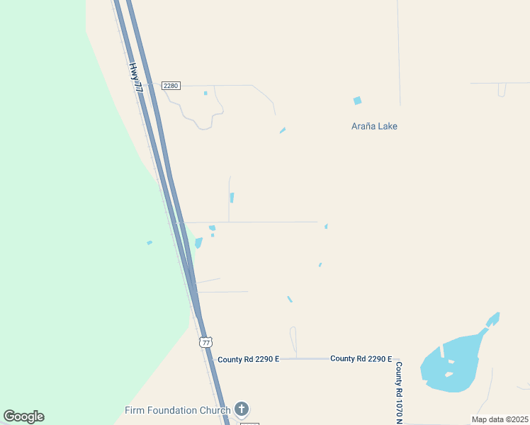 map of restaurants, bars, coffee shops, grocery stores, and more near 327 County Road 2280 in Riviera