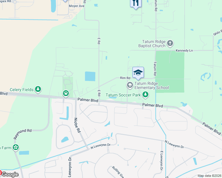 map of restaurants, bars, coffee shops, grocery stores, and more near 7360 Rim Road in Sarasota