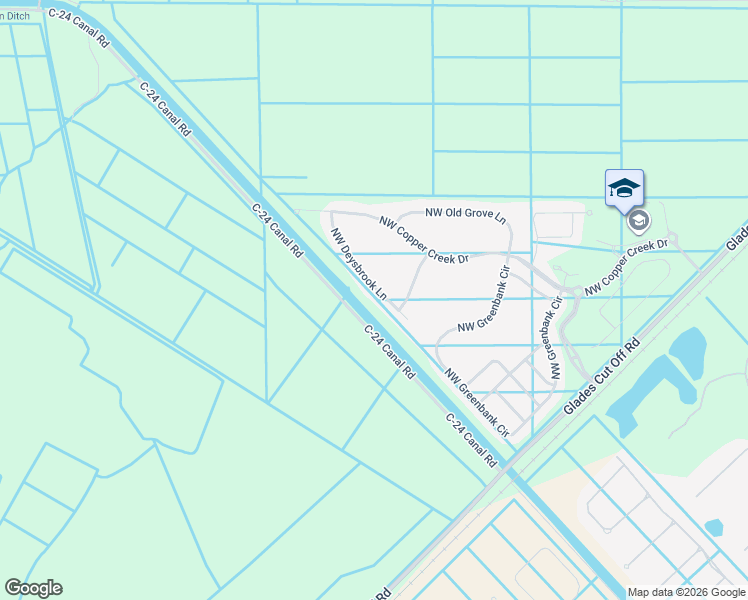 map of restaurants, bars, coffee shops, grocery stores, and more near 7609 Northwest Deysbrook Lane in Port St. Lucie
