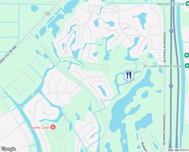 map of restaurants, bars, coffee shops, grocery stores, and more near 7630 Winged Foot Court in Port St. Lucie