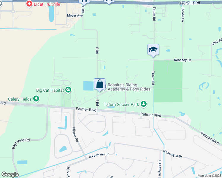 map of restaurants, bars, coffee shops, grocery stores, and more near 7358 Rim Road in Sarasota
